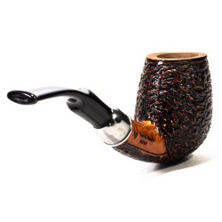 Briar Pipe Santambrogio Rusticated Bent Billiard