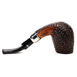 Briar Pipe Santambrogio Rusticated Bent Billiard