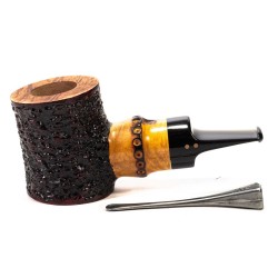 Briar Pipe Radice Rind Reverse Rusticated Pot