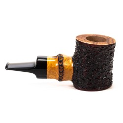 Briar Pipe Radice Rind Reverse Rusticated Pot