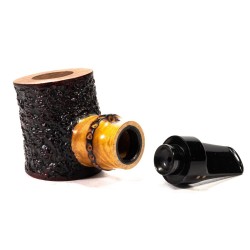 Briar Pipe Radice Rind Reverse Rusticated Pot