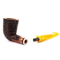 Briar Pipe Santambrogio Rusticated Dublin