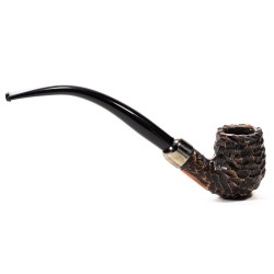 Pipe Peterson Bard Rusticated Bent Billiard (69)