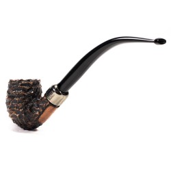 Pipe Peterson Bard Rusticated Bent Billiard (69)