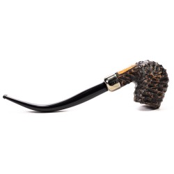 Pipe Peterson Bard Rusticated Bent Billiard (69)