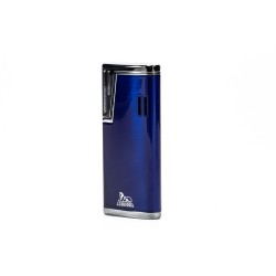 Accendino Jet Flame Lubinski Stresa Blu e Cromo