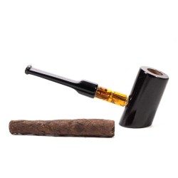 Pipa per Sigaro Toscano in Radica Liscia Poker