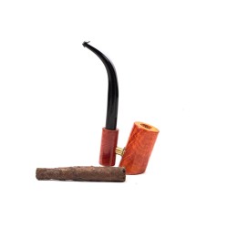 Pipe For Tuscan Cigar in Briar Smooth Poker