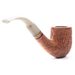 Pipe Luigi Viprati Rusticated Natural Bent Billiard