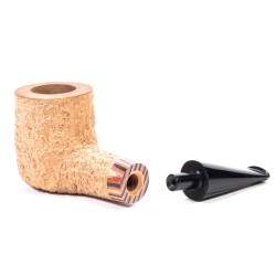 Pipe Radice Rind "Pure" Rusticated Natural Billiard