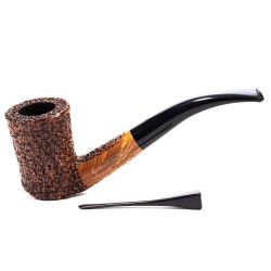 Briar Pipe Ser Jacopo Rusticated R1 Bent Chimney