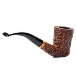 Briar Pipe Ser Jacopo Rusticated R1 Bent Chimney