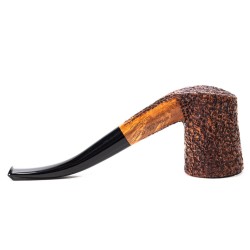 Briar Pipe Ser Jacopo Rusticated R1 Bent Chimney
