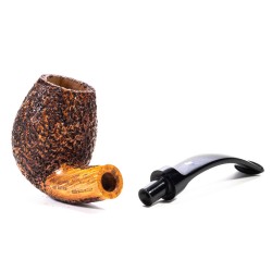 Briar Pipe Ser Jacopo Rusticated R1 Bent