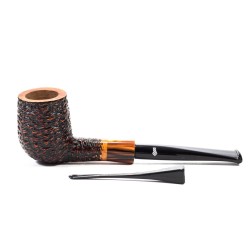 Briar Pipe Santambrogio Rusticated Billiard