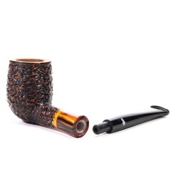 Briar Pipe Santambrogio Rusticated Billiard