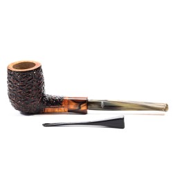 Briar Pipe Santambrogio Rusticated Billiard