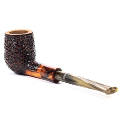 Briar Pipe Santambrogio Rusticated Billiard