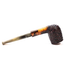 Briar Pipe Santambrogio Rusticated Billiard