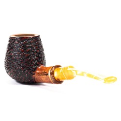 Pipa in Radica Santambrogio Rusticata Brandy