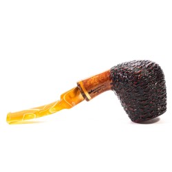 Pipa in Radica Santambrogio Rusticata Brandy