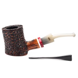 Pipa in Radica Santambrogio Rusticata Cherrywood