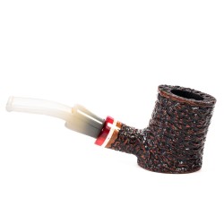 Pipa in Radica Santambrogio Rusticata Cherrywood