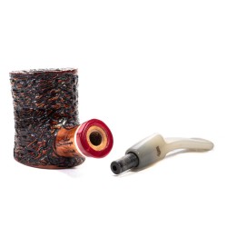 Pipa in Radica Santambrogio Rusticata Cherrywood
