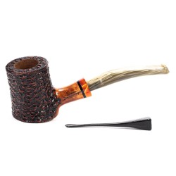 Pipa in Radica Santambrogio Rusticata Cherrywood
