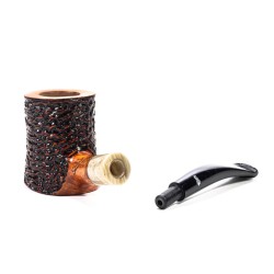 Briar Pipe Santambrogio Rusticated Cherrywood