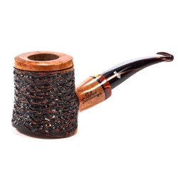 Briar Pipe Santambrogio Rusticated Cherrywood