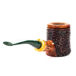 Pipa in Radica Santambrogio Rusticata Cherrywood
