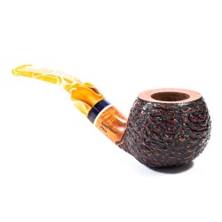 Pipa in Radica Santambrogio Rusticata Bent Apple