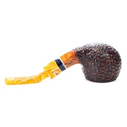 Pipa in Radica Santambrogio Rusticata Bent Apple