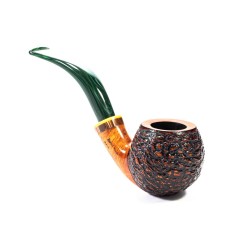 Briar Pipe Santambrogio Rusticated Bent Apple