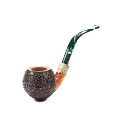 Briar Pipe Santambrogio Rusticated Bent Apple
