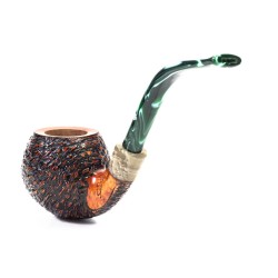 Briar Pipe Santambrogio Rusticated Bent Apple