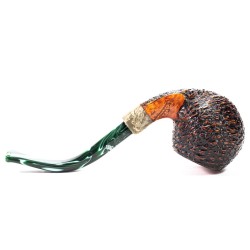 Briar Pipe Santambrogio Rusticated Bent Apple