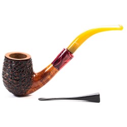 Briar Pipe Santambrogio Rusticated Bent