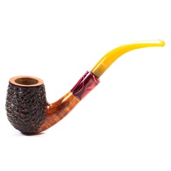 Briar Pipe Santambrogio Rusticated Bent