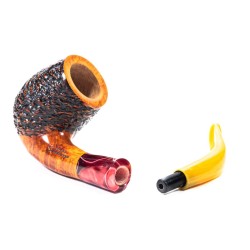 Briar Pipe Santambrogio Rusticated Bent