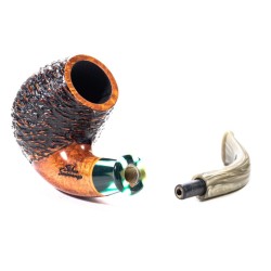Briar Pipe Santambrogio Rusticated Full Bent