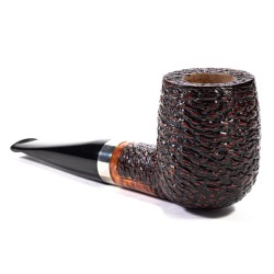 Briar Pipe Santambrogio Rusticated Billiard