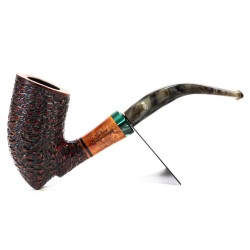 Briar Pipe Santambrogio Rusticated Bent Dublin