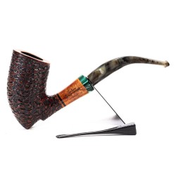 Briar Pipe Santambrogio Rusticated Bent Dublin