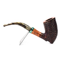 Briar Pipe Santambrogio Rusticated Bent Dublin