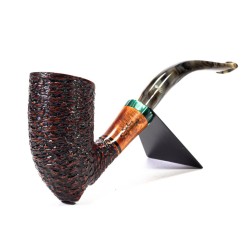 Briar Pipe Santambrogio Rusticated Bent Dublin