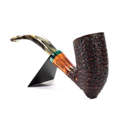 Briar Pipe Santambrogio Rusticated Bent Dublin