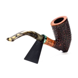 Briar Pipe Santambrogio Rusticated Bent Dublin