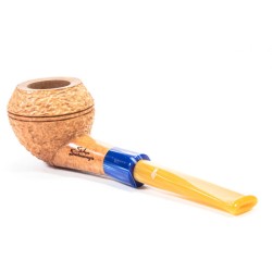 Pipe Santambrogio Rusticated Natural Rhodesian